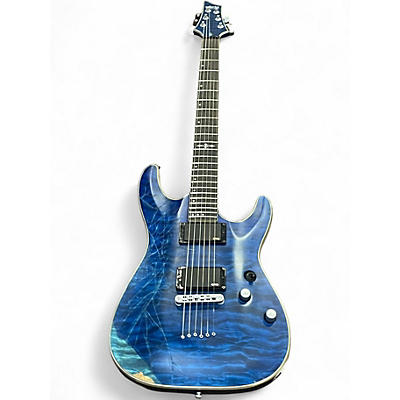Used Schecter Guitar Research C1 Platinum Blue Solid Body Electric Guitar