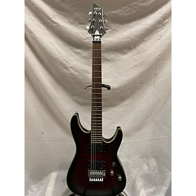 Schecter Guitar Research Used Schecter Guitar Research C1 Platinum Crimson Red Burst Solid Body Electric Guitar