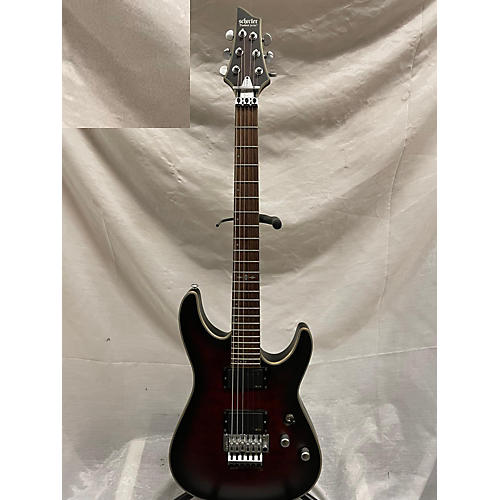 Schecter Guitar Research Used Schecter Guitar Research C1 Platinum Crimson Red Burst Solid Body Electric Guitar Crimson Red Burst