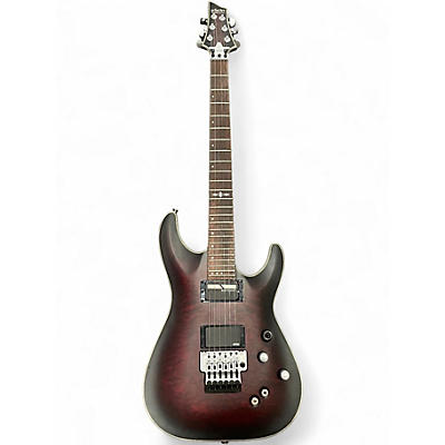 Used Schecter Guitar Research C1 Platinum Crimson Red Trans Solid Body Electric Guitar