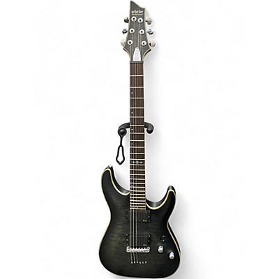 Used Schecter Guitar Research C1 Platinum DARK GREEN  Solid Body Electric Guitar