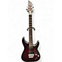 Used Schecter Guitar Research C1 Platinum FR-S Crimson Red Burst Solid Body Electric Guitar Crimson Red Burst