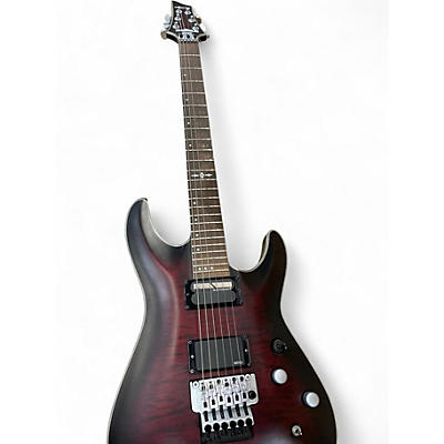 Used Schecter Guitar Research C1 Platinum FRS Trans Red Solid Body Electric Guitar