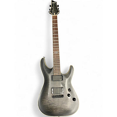 Used Schecter Guitar Research C1 Platinum Graphite Pearl Solid Body Electric Guitar