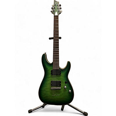 Schecter Guitar Research Used Schecter Guitar Research C1 Platinum Green Solid Body Electric Guitar