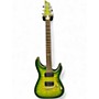 Used Schecter Guitar Research C1 Platinum Green Solid Body Electric Guitar Green