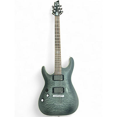 Used Schecter Guitar Research C1 Platinum Left Handed Trans Black Electric Guitar