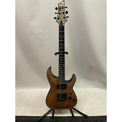 Schecter Guitar Research Used Schecter Guitar Research C1 Platinum Limited Edition Natural Quilt Solid Body Electric Guitar