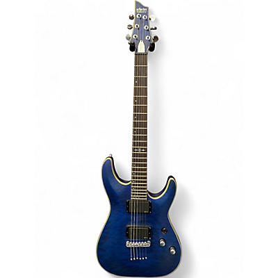 Used Schecter Guitar Research C1 Platinum MDNIGHT BLUE Solid Body Electric Guitar