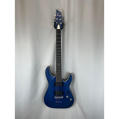 Schecter Guitar Research Used Schecter Guitar Research C1 Platinum Midnight Blue Solid Body Electric Guitar