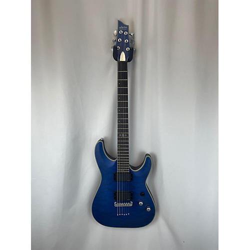 Schecter Guitar Research Used Schecter Guitar Research C1 Platinum Midnight Blue Solid Body Electric Guitar Midnight Blue