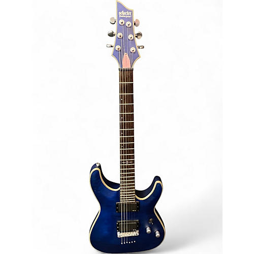 Used Schecter Guitar Research C1 Platinum Midnight Blue Solid Body Electric Guitar Midnight Blue