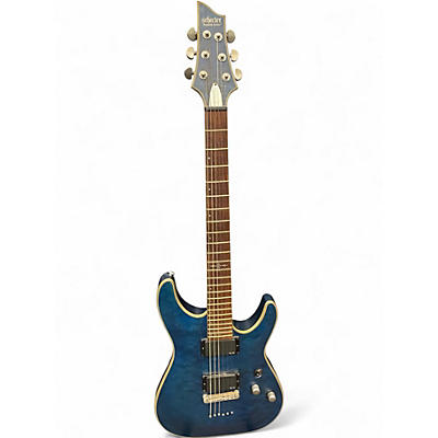 Used Schecter Guitar Research C1 Platinum Midnight Blue Solid Body Electric Guitar