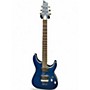Used Schecter Guitar Research C1 Platinum Midnight Blue Solid Body Electric Guitar Midnight Blue