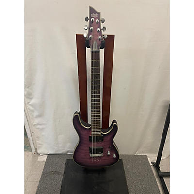 Schecter Guitar Research Used Schecter Guitar Research C1 Platinum Purple Burst Solid Body Electric Guitar