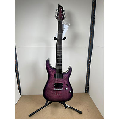 Schecter Guitar Research Used Schecter Guitar Research C1 Platinum Purple Burst Solid Body Electric Guitar