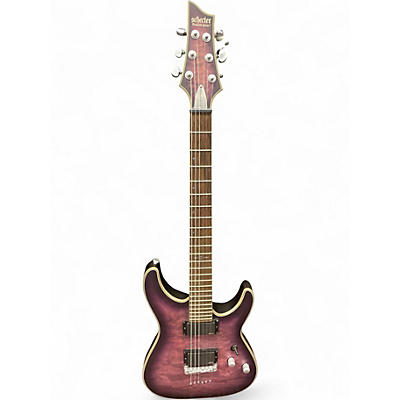 Used Schecter Guitar Research C1 Platinum Purple Solid Body Electric Guitar