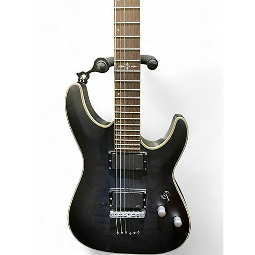 Used Schecter Guitar Research C1 Platinum QUILTED BLACK Solid Body Electric Guitar QUILTED BLACK