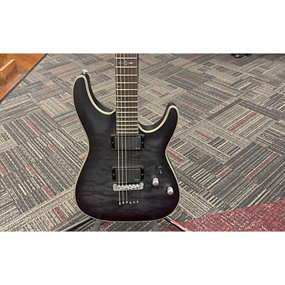 Schecter Guitar Research Used Schecter Guitar Research C1 Platinum Satin Black Solid Body Electric Guitar