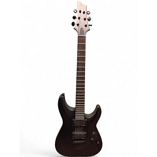 Used Schecter Guitar Research C1 Platinum Satin Black Solid Body Electric Guitar Satin Black
