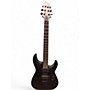 Used Schecter Guitar Research C1 Platinum Satin Black Solid Body Electric Guitar Satin Black