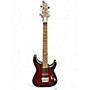 Used Schecter Guitar Research C1 Platinum Satin Crimson Red Burst Solid Body Electric Guitar Satin Crimson Red Burst