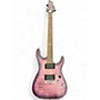Used Schecter Guitar Research C1 Platinum Satin Purple Burst Solid Body Electric Guitar Satin Purple Burst