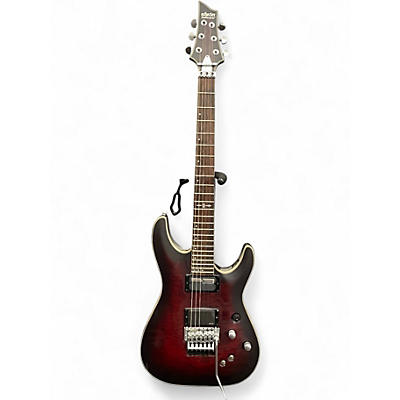 Used Schecter Guitar Research C1 Platinum Satin Red Solid Body Electric Guitar