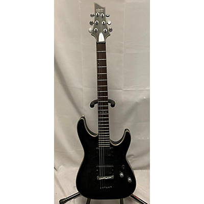 Schecter Guitar Research Used Schecter Guitar Research C1 Platinum Trans Black Solid Body Electric Guitar