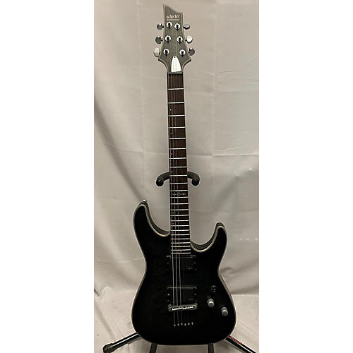 Schecter Guitar Research Used Schecter Guitar Research C1 Platinum Trans Black Solid Body Electric Guitar Trans Black