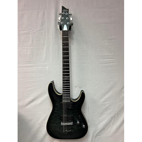 Schecter Guitar Research Used Schecter Guitar Research C1 Platinum Trans Black Solid Body Electric Guitar Trans Black