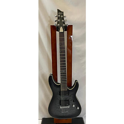 Schecter Guitar Research Used Schecter Guitar Research C1 Platinum Trans Black Solid Body Electric Guitar