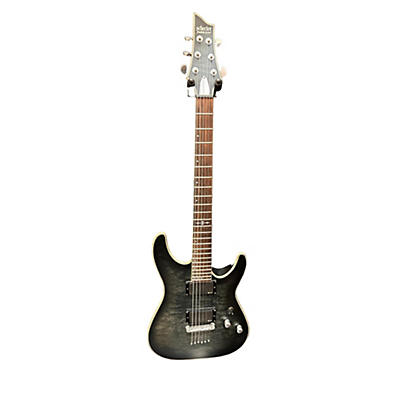 Schecter Guitar Research Used Schecter Guitar Research C1 Platinum Trans Black Solid Body Electric Guitar