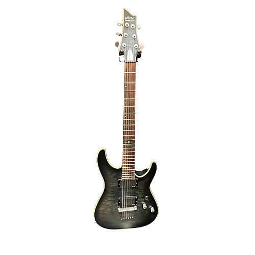 Schecter Guitar Research Used Schecter Guitar Research C1 Platinum Trans Black Solid Body Electric Guitar Trans Black