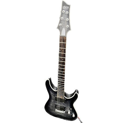 Schecter Guitar Research Used Schecter Guitar Research C1 Platinum Trans Black Solid Body Electric Guitar