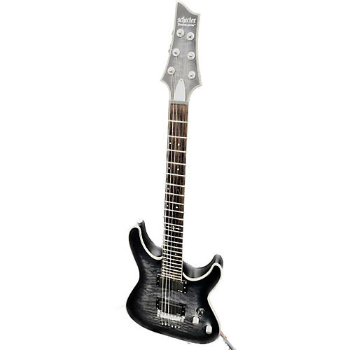 Schecter Guitar Research Used Schecter Guitar Research C1 Platinum Trans Black Solid Body Electric Guitar Trans Black