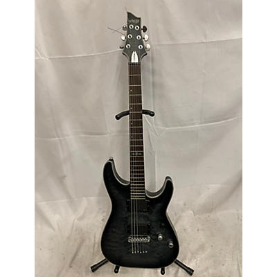 Schecter Guitar Research Used Schecter Guitar Research C1 Platinum Trans Black Solid Body Electric Guitar