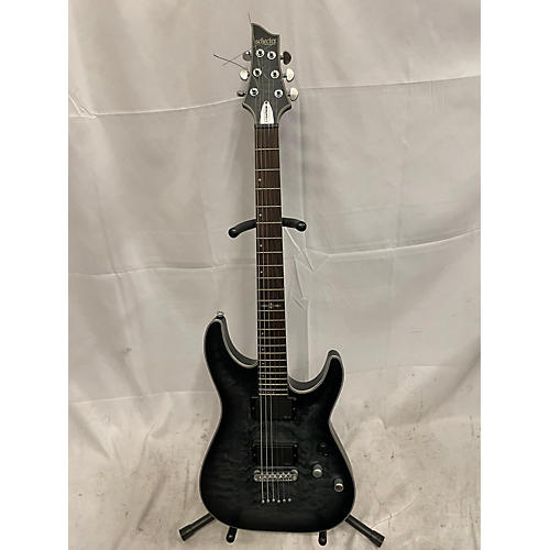 Schecter Guitar Research Used Schecter Guitar Research C1 Platinum Trans Black Solid Body Electric Guitar Trans Black