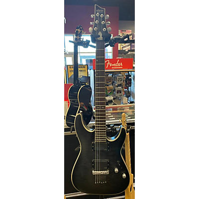 Schecter Guitar Research Used Schecter Guitar Research C1 Platinum Trans Black Solid Body Electric Guitar