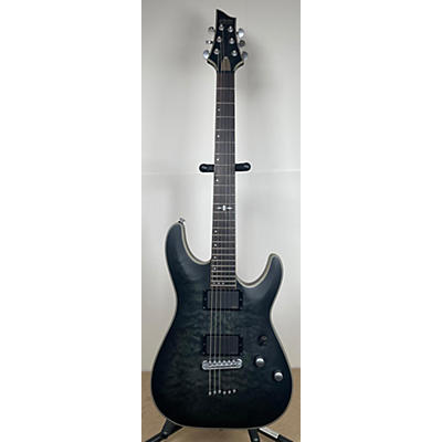 Schecter Guitar Research Used Schecter Guitar Research C1 Platinum Trans Black Solid Body Electric Guitar