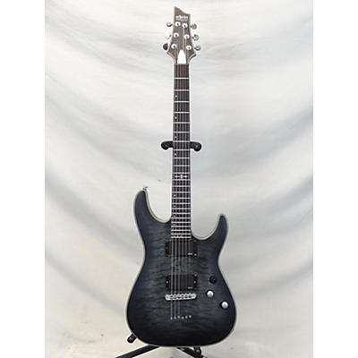 Schecter Guitar Research Used Schecter Guitar Research C1 Platinum Trans Black Solid Body Electric Guitar