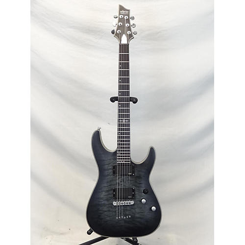 Schecter Guitar Research Used Schecter Guitar Research C1 Platinum Trans Black Solid Body Electric Guitar Trans Black