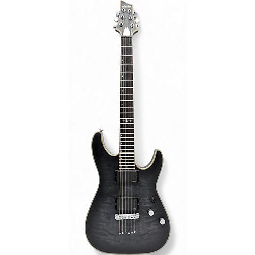 Schecter Guitar Research Used Schecter Guitar Research C1 Platinum Trans Black Solid Body Electric Guitar Trans Black