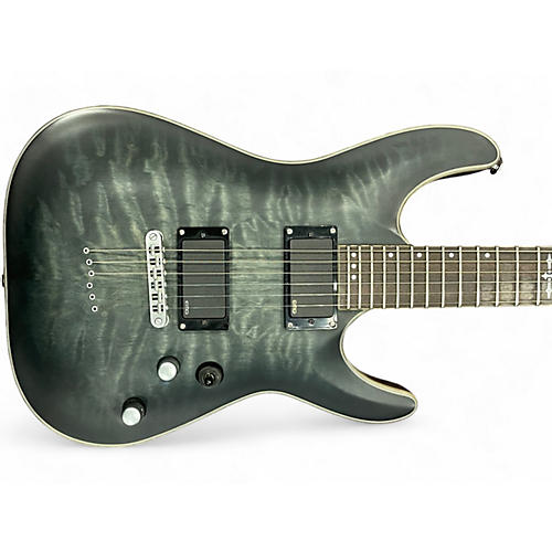 Schecter Guitar Research Used Schecter Guitar Research C1 Platinum Trans Black Solid Body Electric Guitar Trans Black