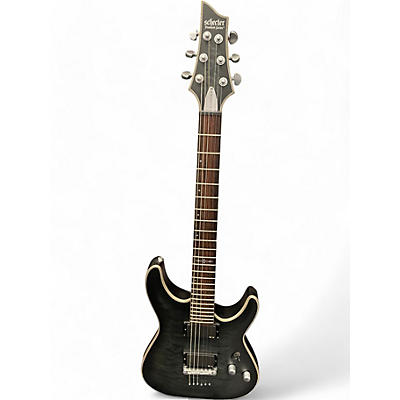 Schecter Guitar Research Used Schecter Guitar Research C1 Platinum Trans Black Solid Body Electric Guitar