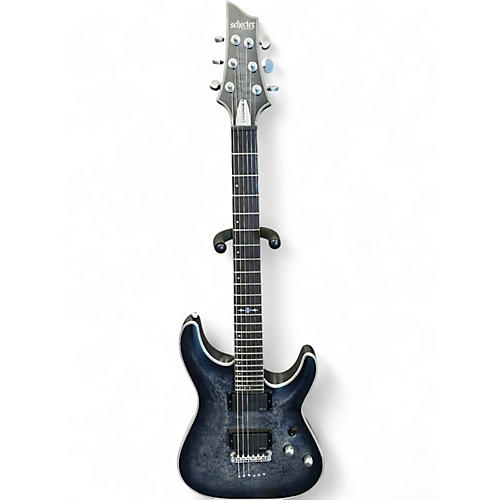 Used Schecter Guitar Research C1 Platinum Trans Black Solid Body Electric Guitar Trans Black