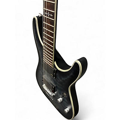 Used Schecter Guitar Research C1 Platinum Trans Black Solid Body Electric Guitar