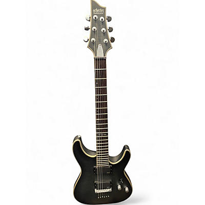 Used Schecter Guitar Research C1 Platinum Trans Black Solid Body Electric Guitar