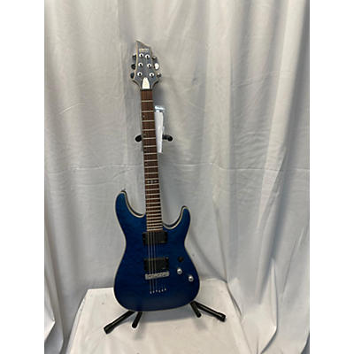 Schecter Guitar Research Used Schecter Guitar Research C1 Platinum Trans Blue Solid Body Electric Guitar