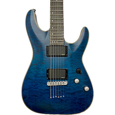 Schecter Guitar Research Used Schecter Guitar Research C1 Platinum Trans Blue Solid Body Electric Guitar